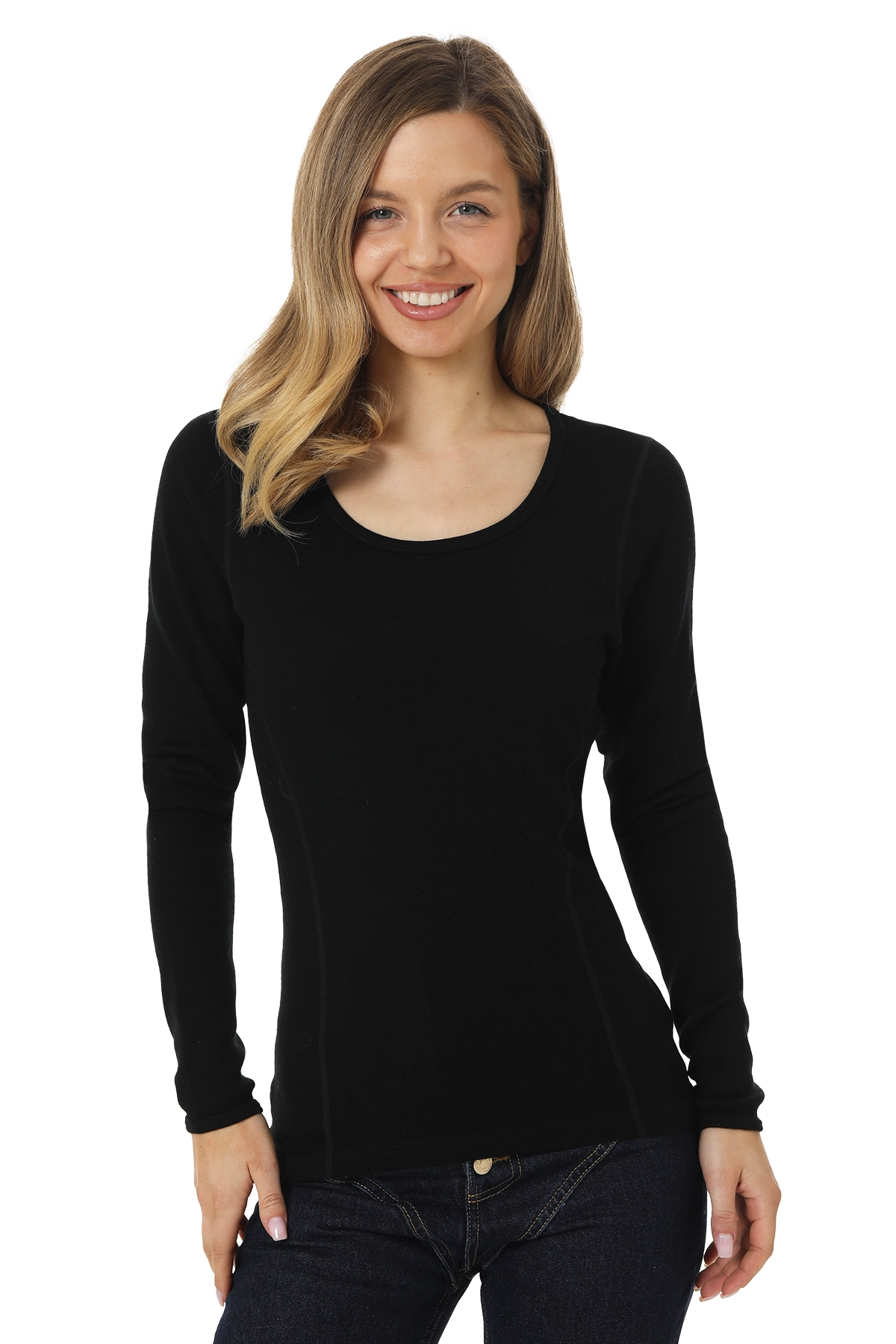 Women's LS Scoopneck